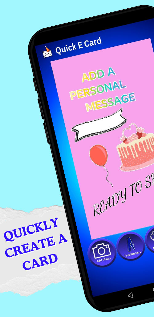 Quick-E-Card App Interface